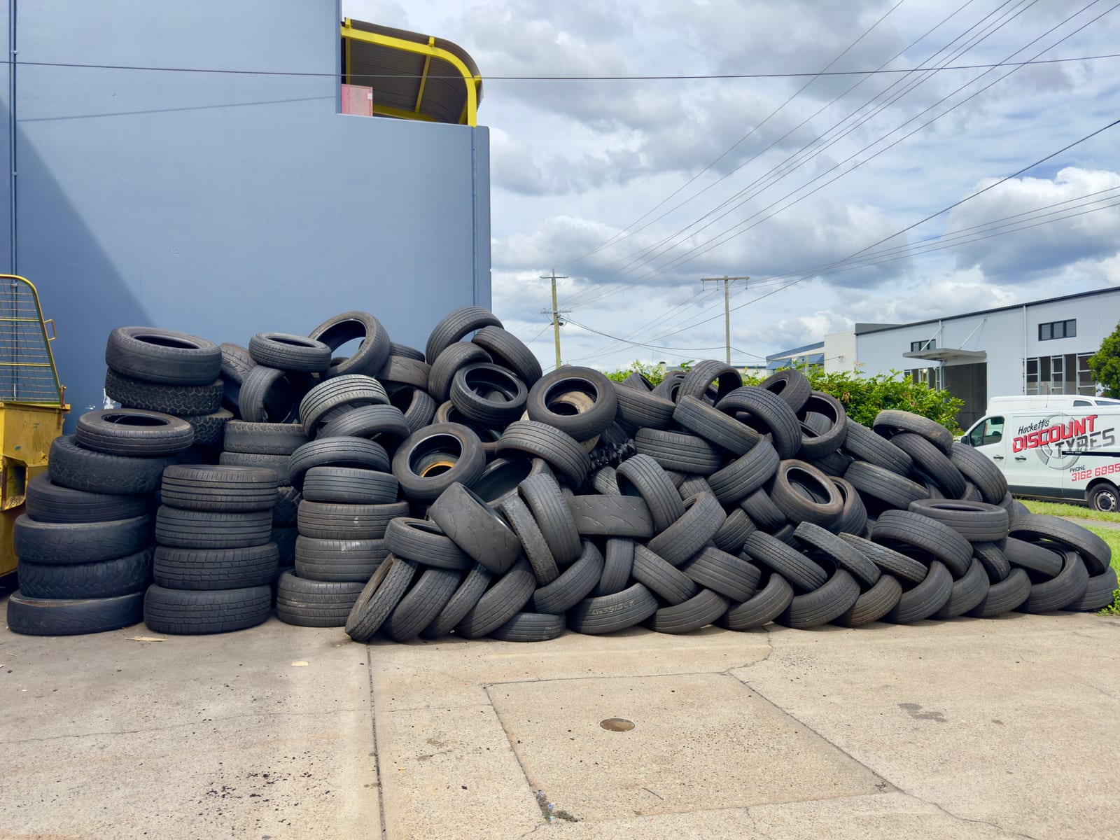 Recycled rubber tires — 2