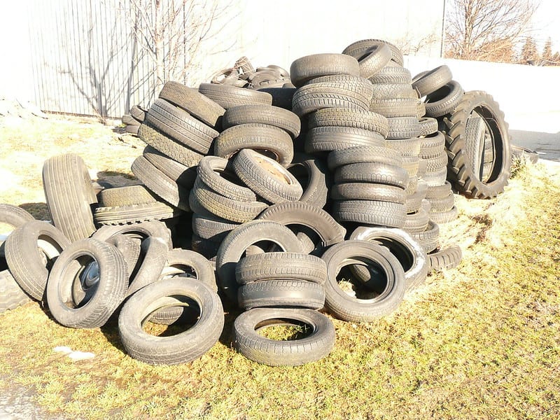 Recycled rubber tires — 3